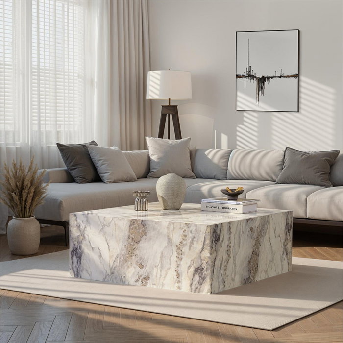 Nordure Mesa de Centro Prizma en Freesia Marble